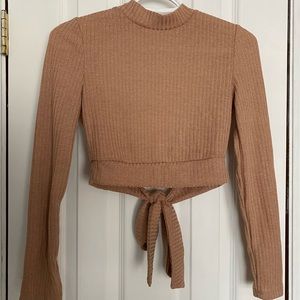 Open back sweater